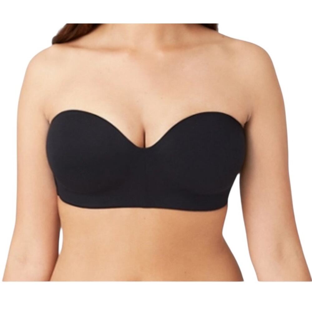 Wacoal 854372 Staying Power wire free strapless bra black size 32D